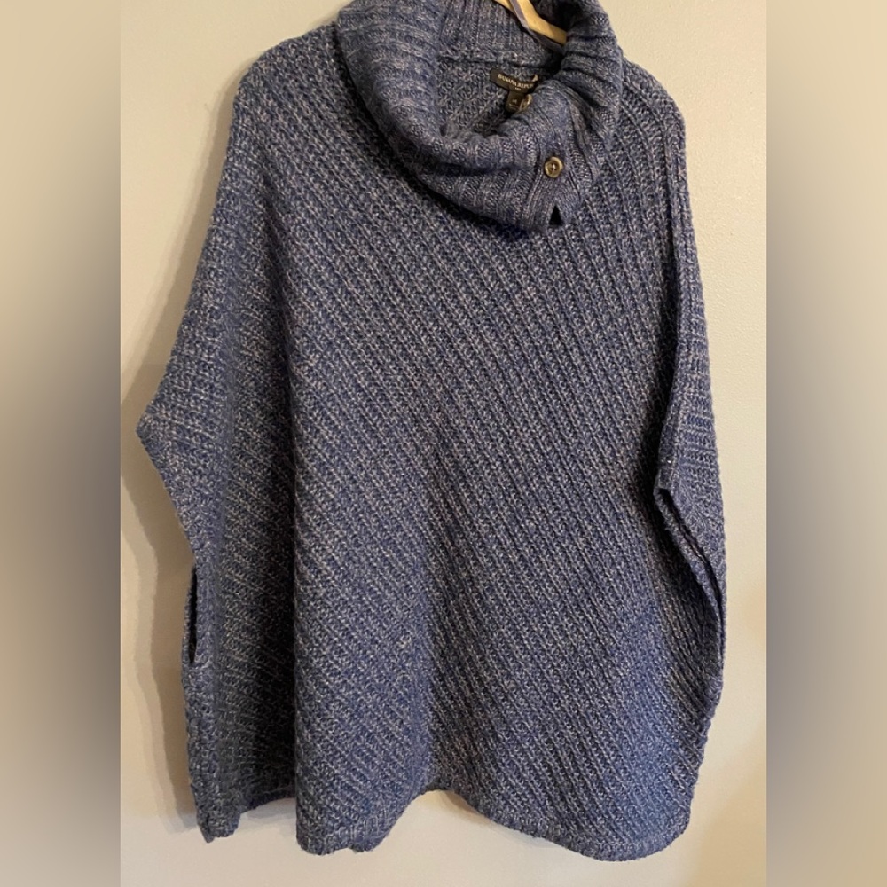 NWT BANANA REPUBLIC PONCHO with COWL NECK